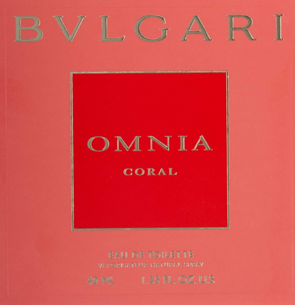 BVLGARI OMNIA CORAL EAU DE TOILETTE 40ML 1.35FLOZ ORIGINAL