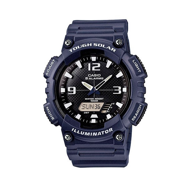 Casio Watch Wrist Men's Analog Watch with rubber strap AQ-S810W-2A2VDF