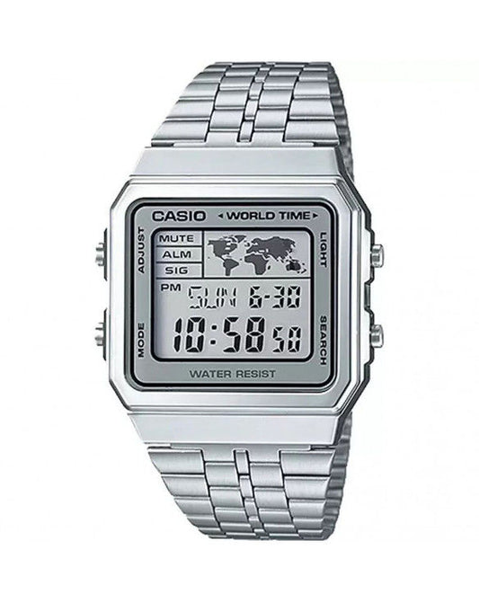 Casio Wrist Watch Unisex Digital Watch with gold plated steel strep A500WA-7DF (CN)