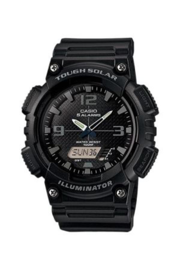 Casio Watch Wrist Men's Watch with rubber strap AQ-S810W-1A2VDF