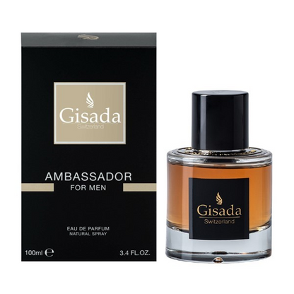 GISADA AMBASSADOR FOR MEN EAU DE PARFUM 100ML 3.4 FL OZ