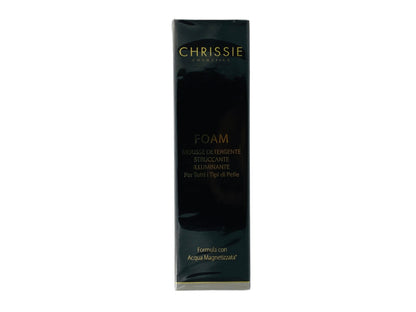 CHRISSIE COSMETICS FOAM MOUSSE DETERGENTE STRUCCANTE ILLUMINANTE PER TUTTI I TIPI DI PELLE FORMULA CON ACQUA MAGNETIZZATA