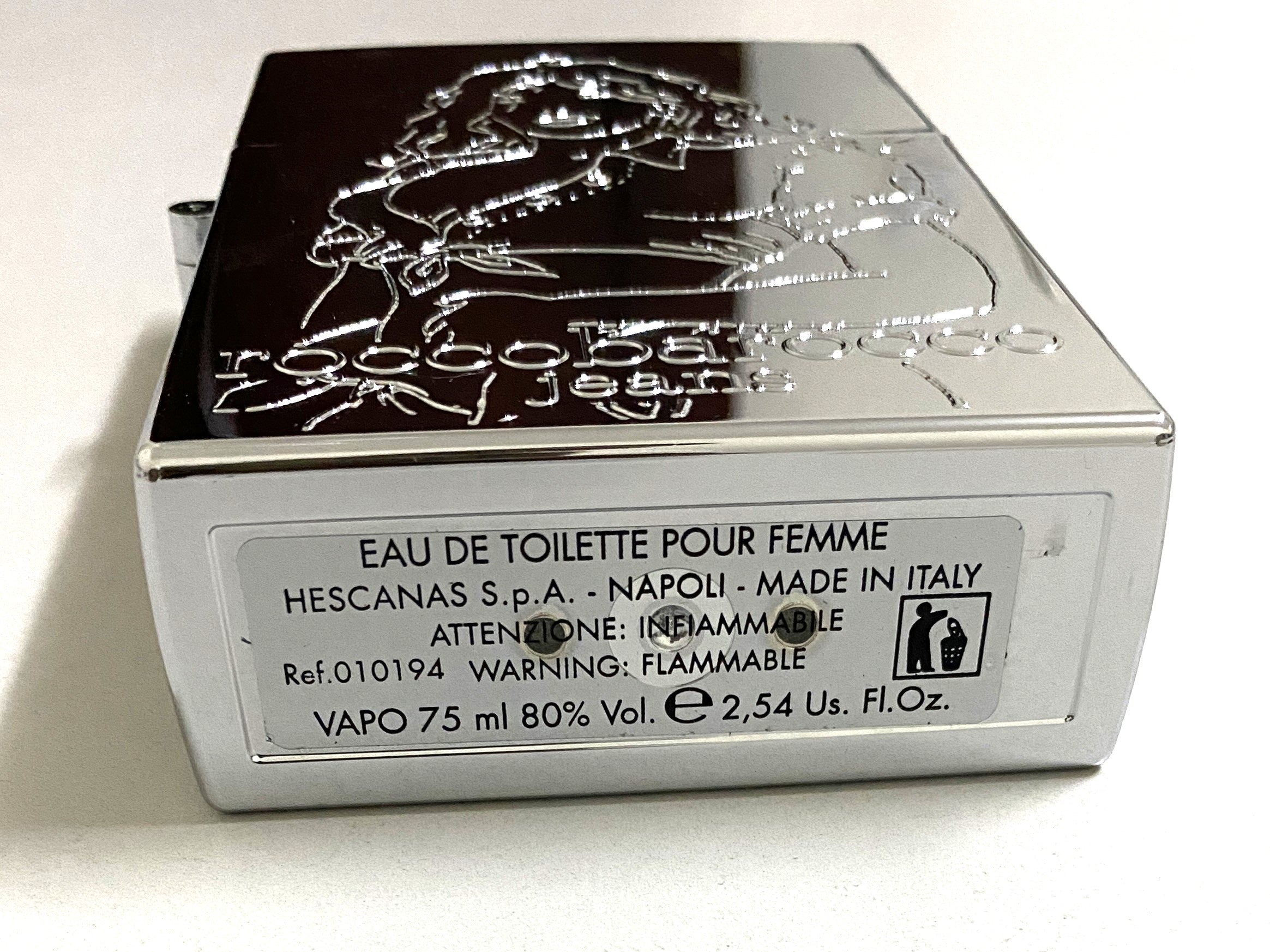 Roccobarocco Silver Jeans Eau De Toilette for Women 75ml natural