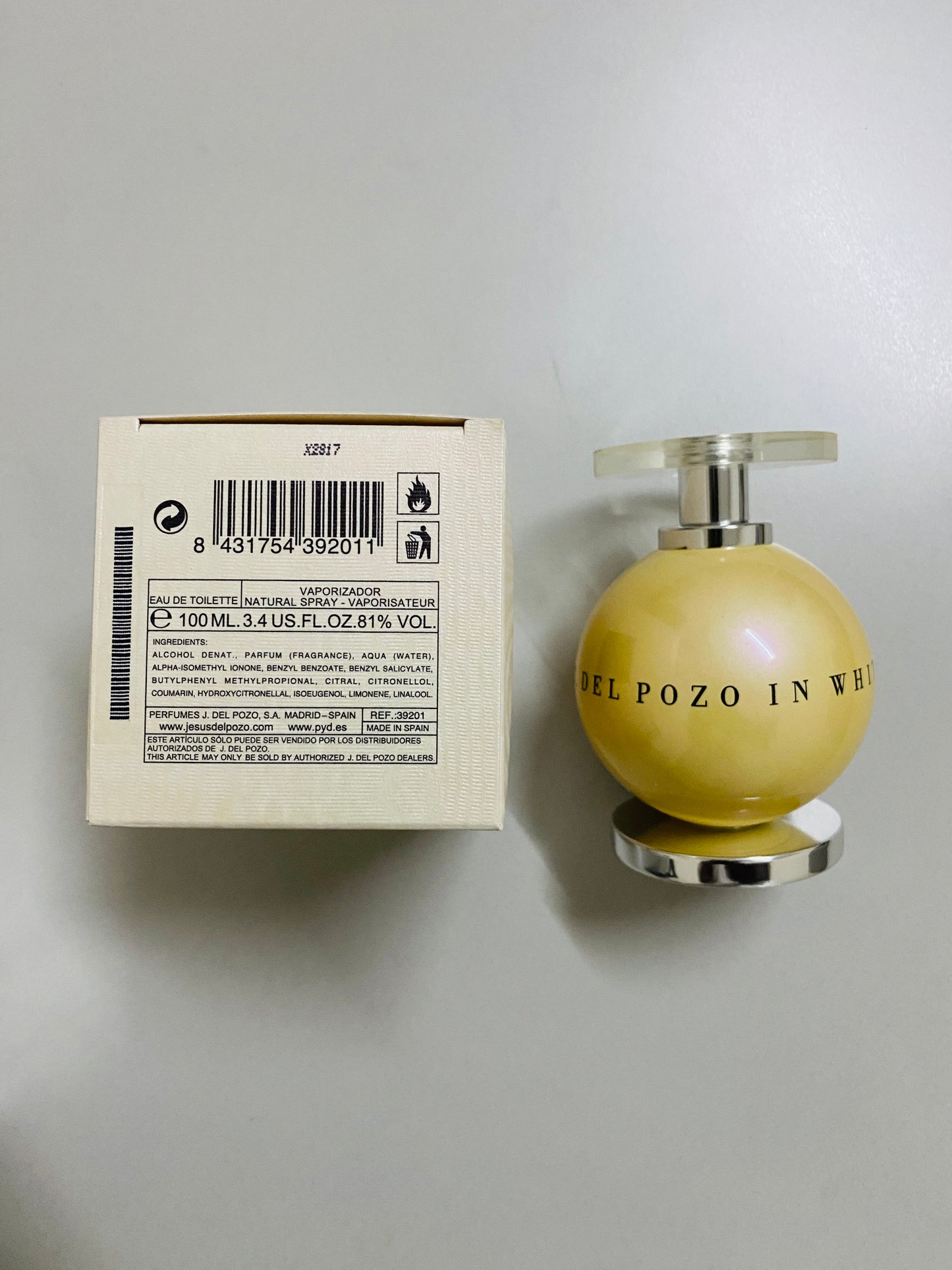 J.Del Pozo white EDT 100ml spray