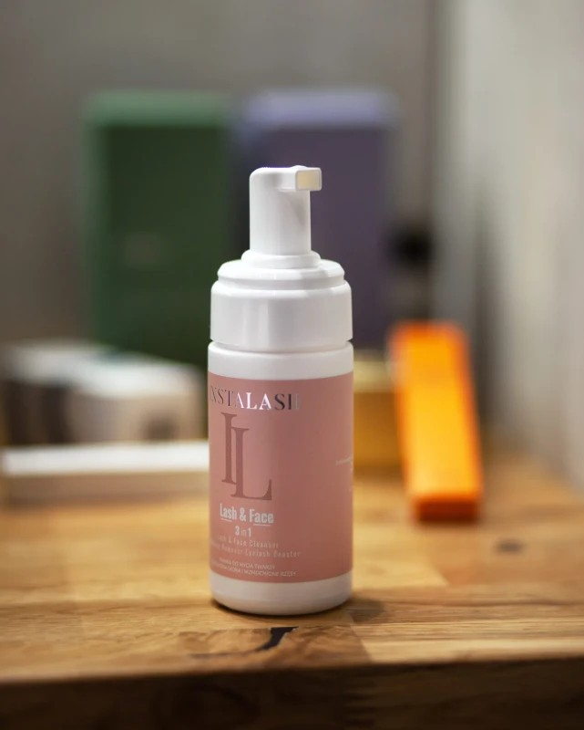 LASH & FACE Eyelash Cleansing Foam with Conditioner and Eyelash Shampoo