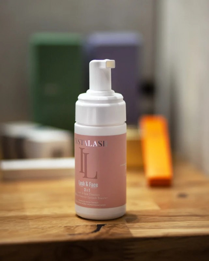 LASH & FACE Eyelash Cleansing Foam with Conditioner and Eyelash Shampoo