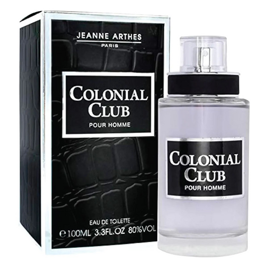 Jeanne Arthes Colonial Club POUR HOMME Eau De Toilette 100 ml 3.3FLOZ