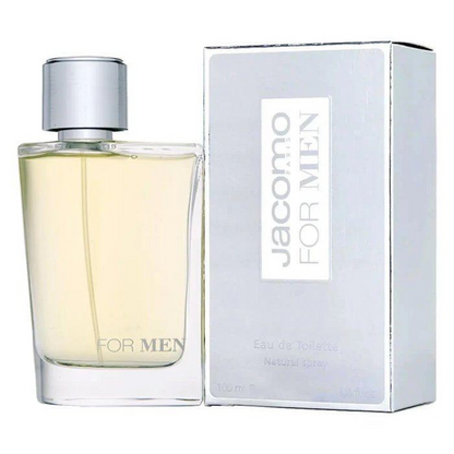 JACOMO FOR MAN SILVER BY JACOMO PARFUME EAU DE TOILETTE 100ML 3.3OZ NATURAL SPRAY
