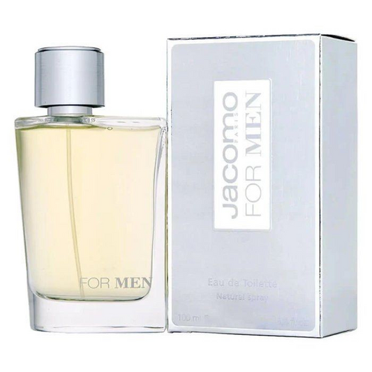 JACOMO FOR MAN SILVER BY JACOMO PARFUME EAU DE TOILETTE 100ML 3.3OZ NATURAL SPRAY