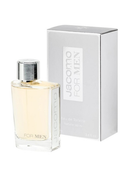 JACOMO FOR MAN SILVER BY JACOMO PARFUME EAU DE TOILETTE 100ML 3.3OZ NATURAL SPRAY