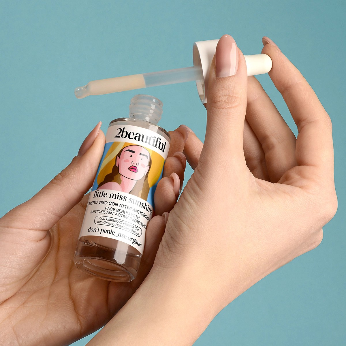2beautiful LITTLE MISS SUNSHINE FACE SERUM WITH ANTIOXIDANT ACTIVE INGREDIENTS WITH ORGANIC STRAWBERRY EXTRACT 30ML