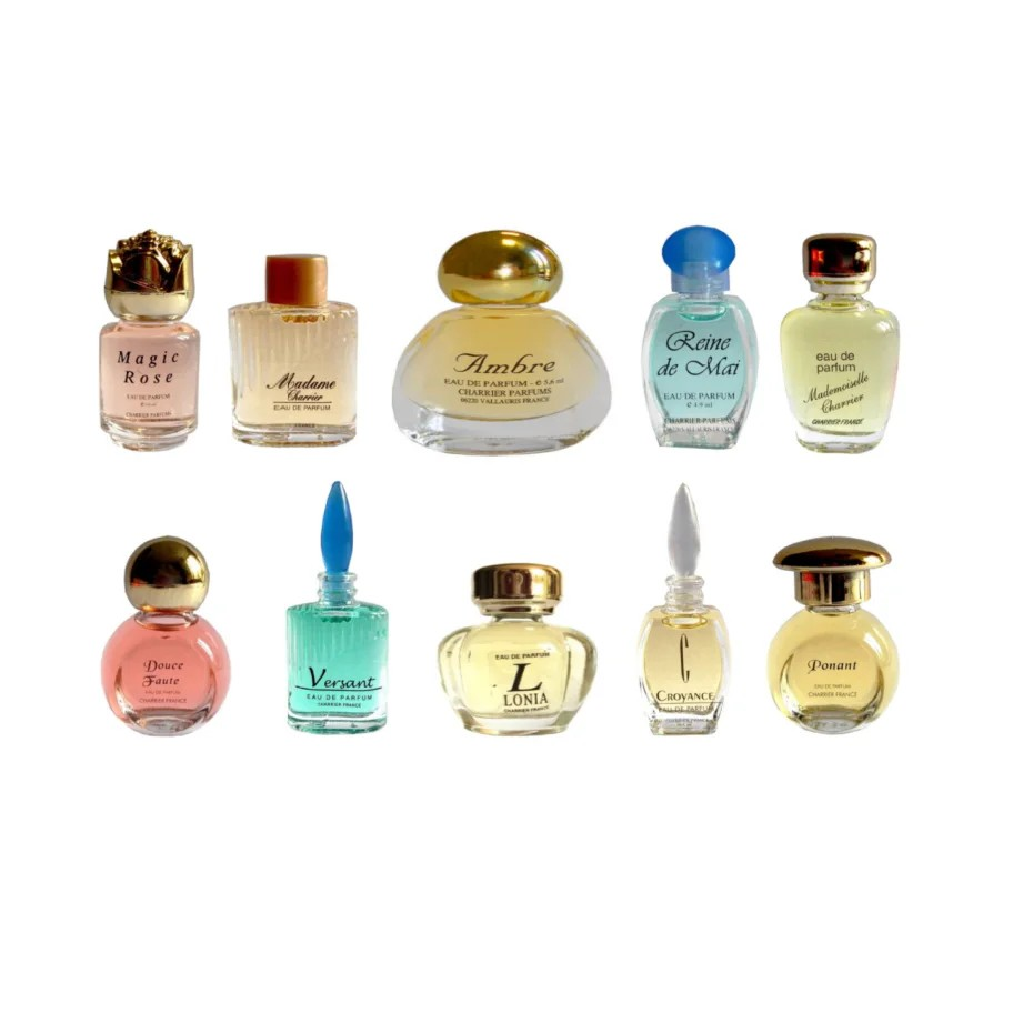 CHARRIER PARFUMS LES PARFUMS DE FRANCE 10 Eaux de Parfum MINIATURE Gift Box 57.8 ml