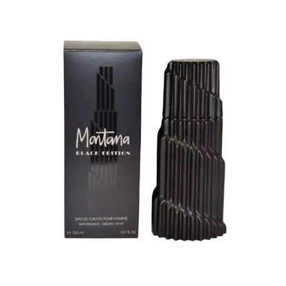 MONTANA BLACK EDITION EAU DE TOILETTE POUR HOMME SPRAY 125ML 4.2 OZ