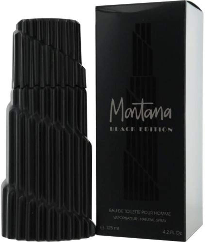 MONTANA BLACK EDITION EAU DE TOILETTE POUR HOMME SPRAY 125ML 4.2 OZ