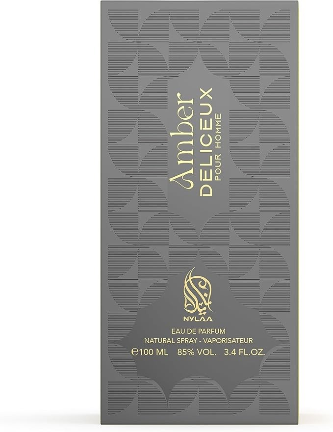 Nylaa Amber Delicieux Eau de Parfum For Men 100ML 3.4 FL OZ