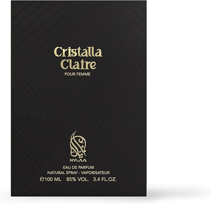 Nylaa CRISTALLA CLAIRE POUR FEMME Eau de Parfum For Women 100ML 3.4 FL OZ