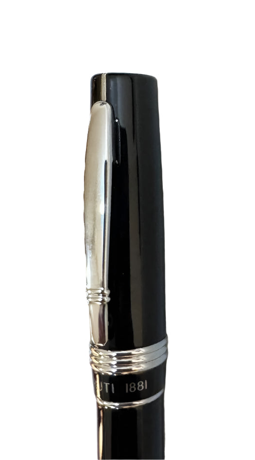 Chrruti 1881 luxury ballpoint pen black silver elegant limited edition new