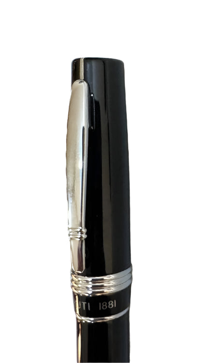 Chrruti 1881 luxury ballpoint pen black silver elegant limited edition new
