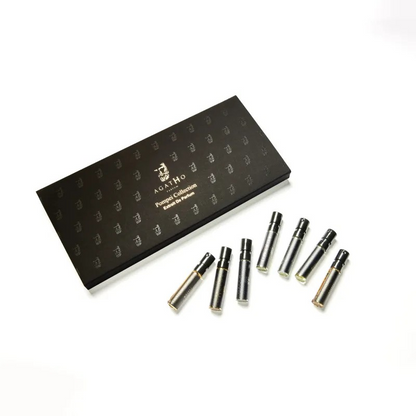AGATHO PARFUM POMPEI COLLECTION EXTRAT DE COLLECTION SAMPLE SET 7 X 2 ML .07 FL OZ