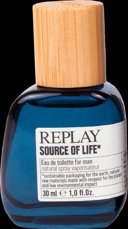 REPLAY SOURCE OF LIFE EAU DE TOILETTE FOR MEN 30ML 1.0 FL OZ