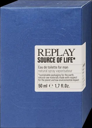 REPLAY SOURCE OF LIFE EAU DE TOILETTE FOR MEN 30ML 1.0 FL OZ