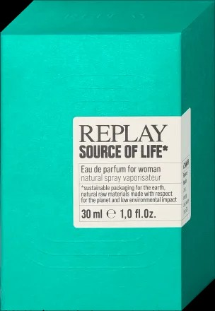 REPLAY SOURCE OF LIFE EAU DE PARFUM FOR WOMEN 30ML 1.0 FL OZ