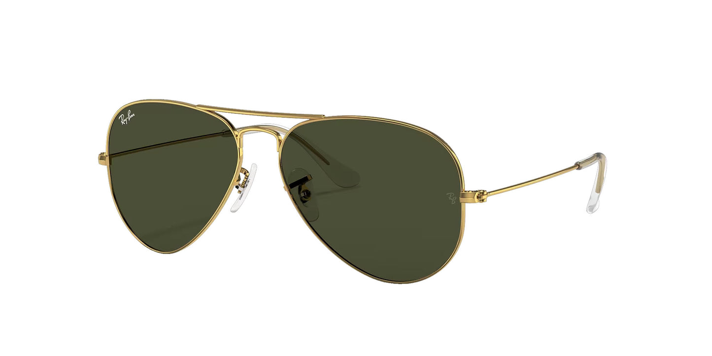 Ray-Ban RB3025 L0205 58 Aviator Unisex Metal Frame Sunglass Original Made in Italy