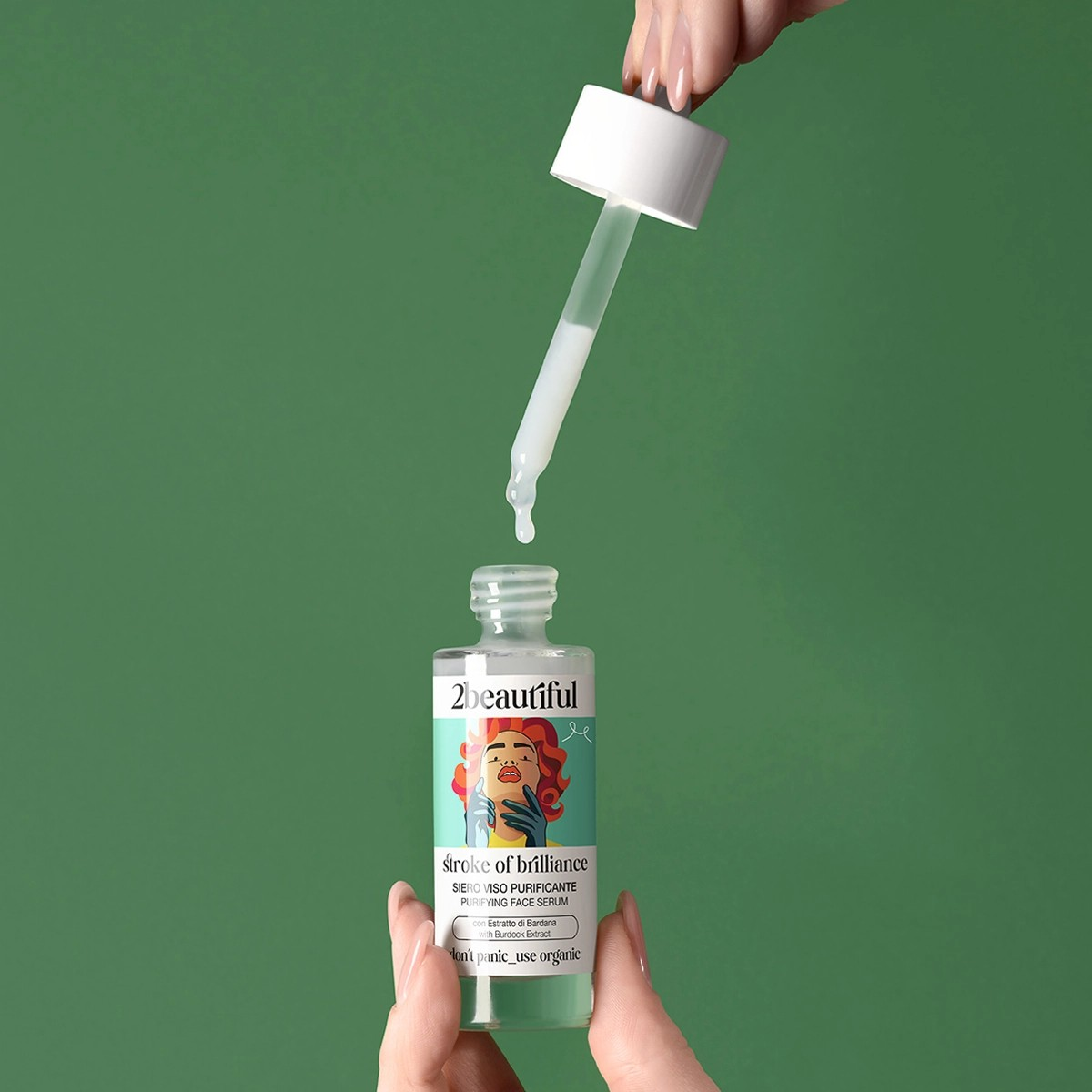 2beautiful STROKE OF BRILLIANCE PURIFYING FACE SERUM WITH BURDOCK EXTRACT 30ML