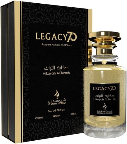 SHAIKH SAEED LEGACY 70 HIKAYAH Al Turath Unisex Arabic Perfume 100ml spray