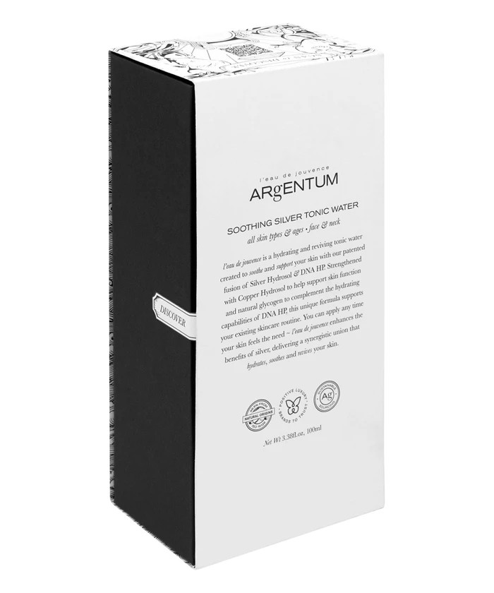 ARGENTUM SOOTHING SILVER TONIC WATER ALL SKIN TYPE AND AGES FACE AND NEXK  100ML