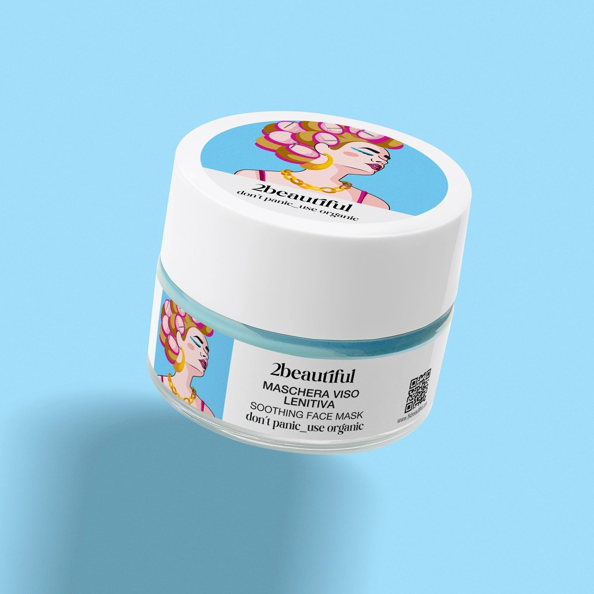 2beautiful SMOOTHING FACE MASK WITH SWEET ALMOND OIL 50ML