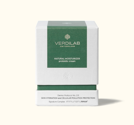 VERDILAB Dermo Protocol No. 2.0 Skin Hydration and Cellular Pollution Protection NATURAL MOISTURIZER Probiotic Cream 15ML