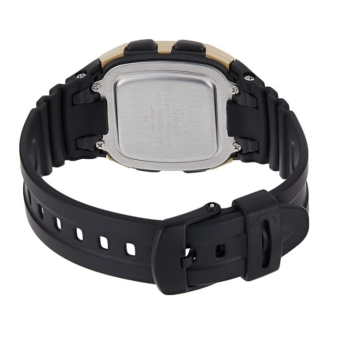 Casio Watch W-96H-9AVDF Gold & Black Unisex 50m Multifunction Digital Watch 4971850751137
