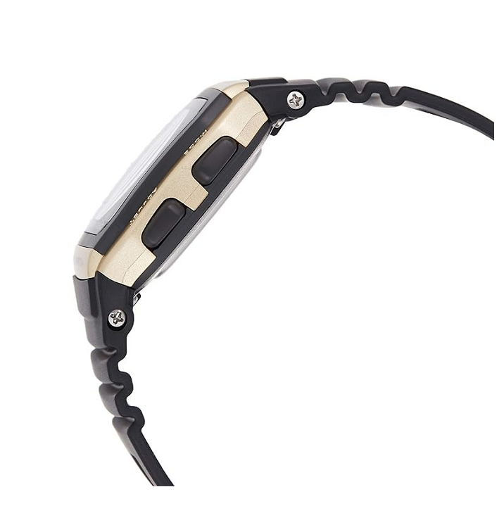 Casio Watch W-96H-9AVDF Gold & Black Unisex 50m Multifunction Digital Watch 4971850751137