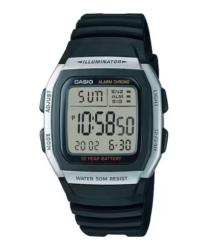Casio Watch W-96h-1AVDF Classic Digital Dual Time Alarm Mens Kids Rubber Watch 4971850751106
