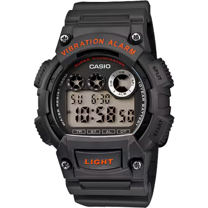 Casio Watch Men's Core W-735H-8AVDF Grey Resin Quartz Watch with Digital Dial 4971850906629