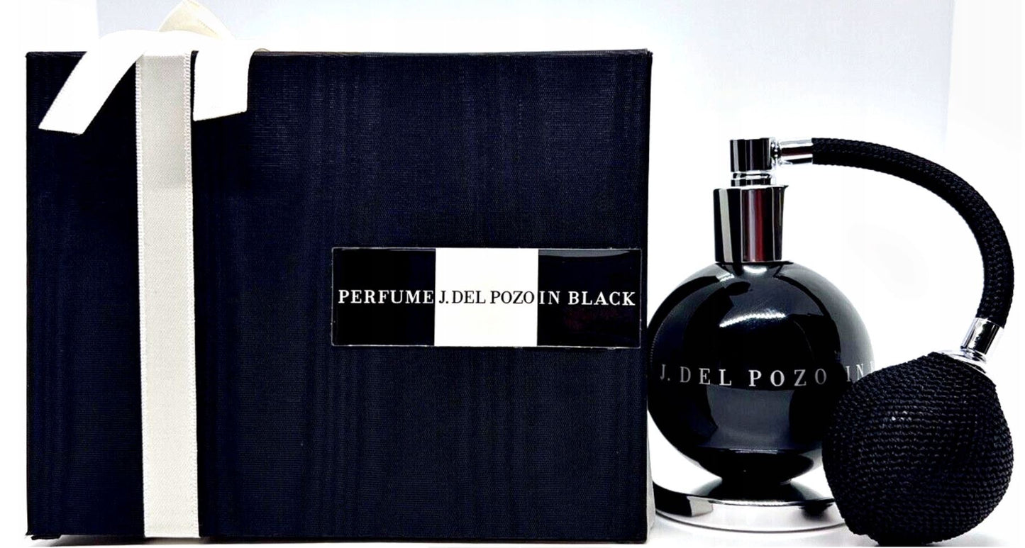 J. DEL POZO IN BLACK PARFUM SPRAY FOR WOMEN 1.7 Oz / 50 ml limited edition