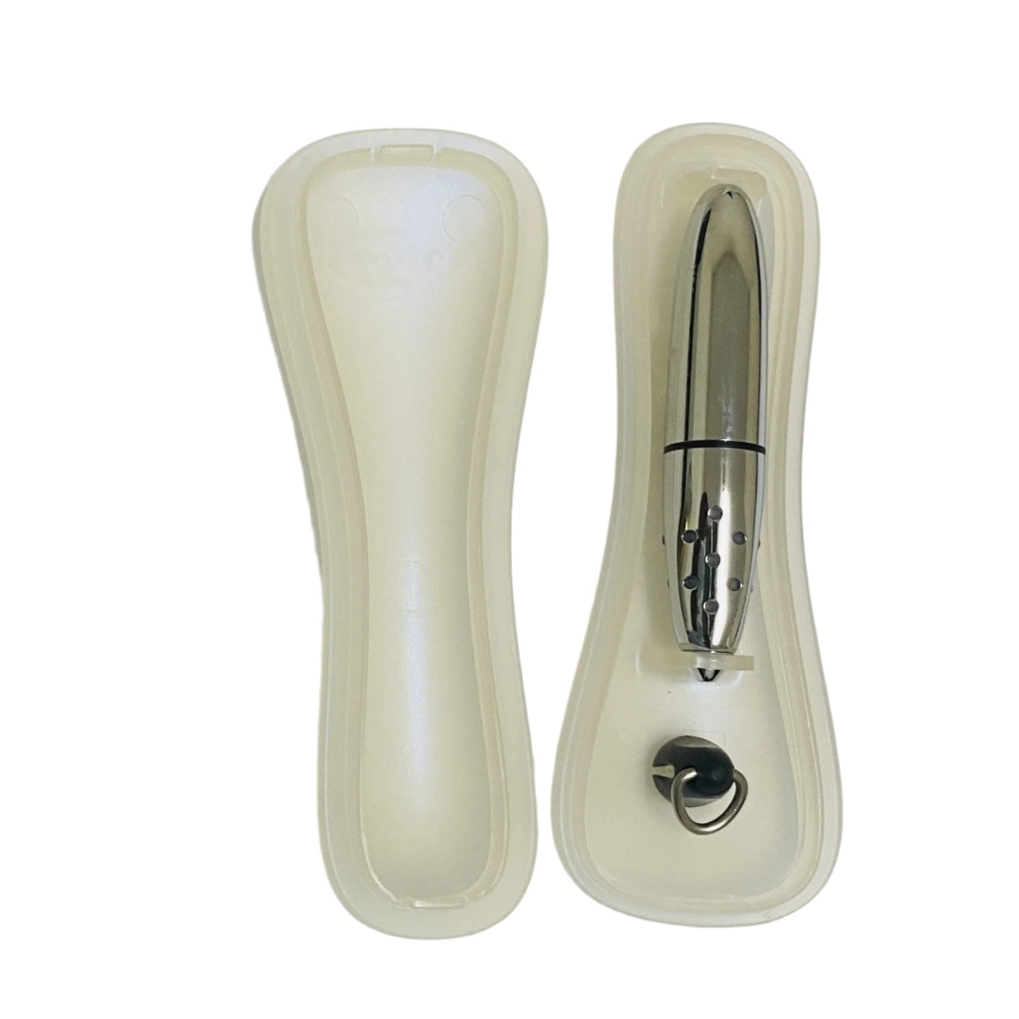 Cross ION METAL 812-17 Made in the USA Black Metal Ion Gel Ink Rollerball Pen with Key Clip and Lanyard. Roots Engraved on side 812-17