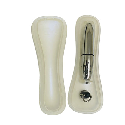 Cross ION METAL 812-17 Made in the USA Black Metal Ion Gel Ink Rollerball Pen with Key Clip and Lanyard. Roots Engraved on side 812-17