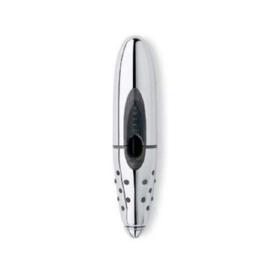 Cross ION METAL 812-17 Made in the USA Black Metal Ion Gel Ink Rollerball Pen with Key Clip and Lanyard. Roots Engraved on side 812-17