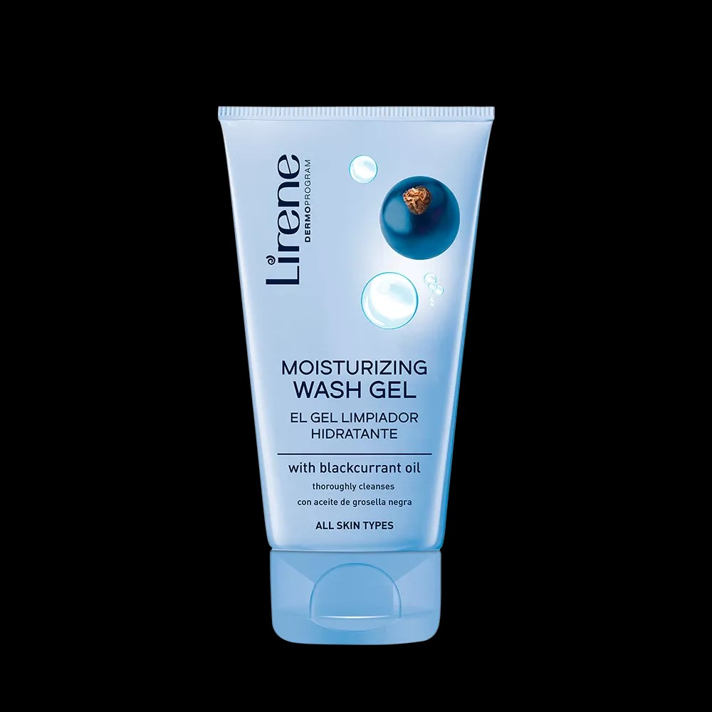 Lirene Moisturizing face washing gel with blackcurrant oil all skin type 150 ml