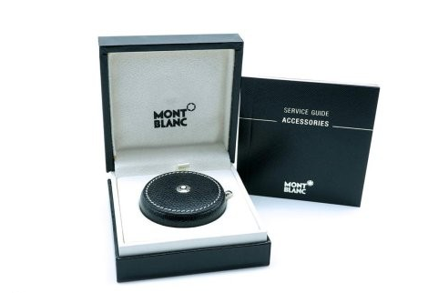MONTBLANC LifeStyle accessories Measure tape ref 8720 black grained leather Model M28215