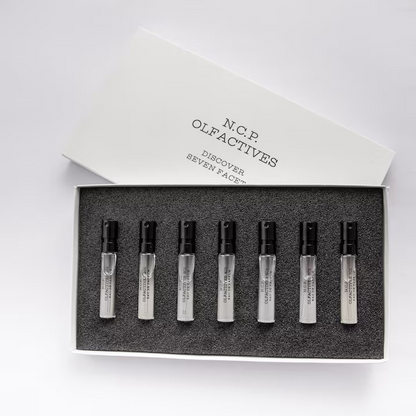 N.C.P. Olfactives Eau de Parfum, Seven Facets Discovery Kit, Unisex, 7 x 2 ml total 14ml