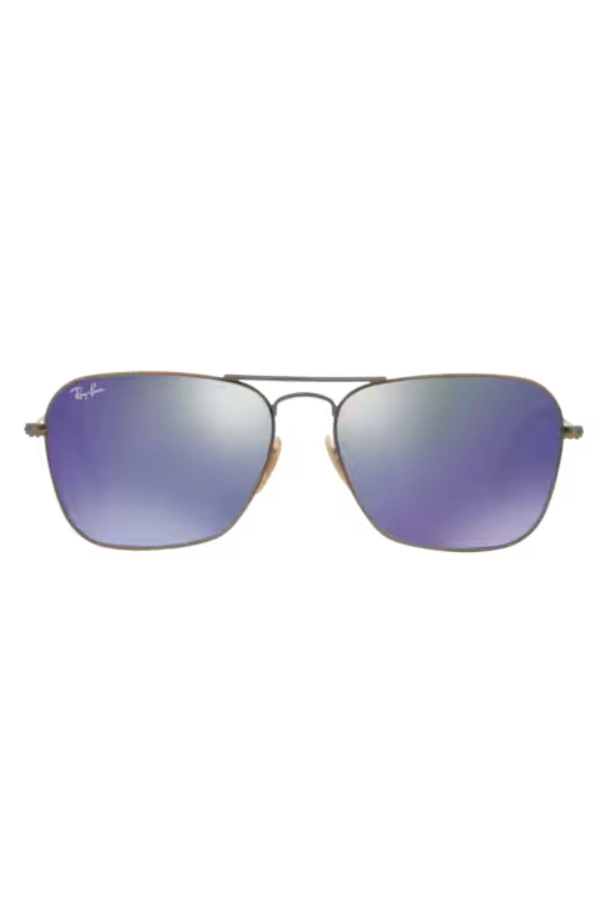 Ray-Ban RB 3136 167/1M 58 caravan Unisex metal frame Original Sunglass made in Italy.