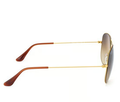 Ray-Ban RB3513 149/13 58 metal matte gold frame Original Sunglass with brown gradient lenses Made in Italy